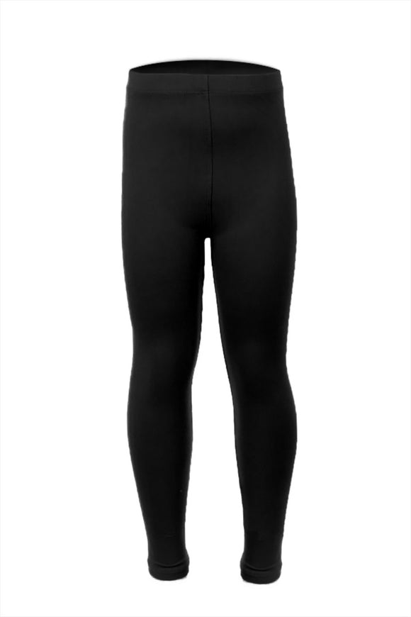 Girl's Buttery Soft Leggings - Black Solid