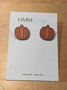 Orange Pumpkin Earrings