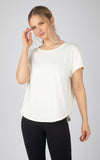 Women's Super Soft Short Sleeve T shirt 2 PACK: Canal Blue/Pristine