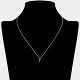 Secret Box 14K White Gold Dipped Geometric Pendant Necklace