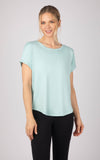 Women's Super Soft Short Sleeve T shirt 2 PACK: Canal Blue/Pristine