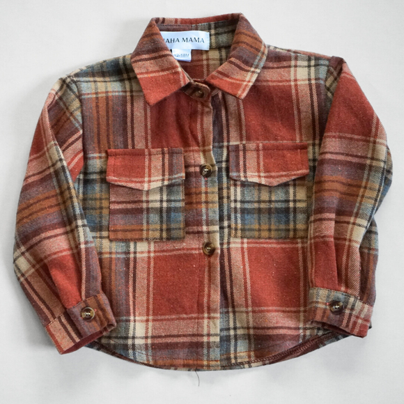 BABY Lightweight Rust Flannel