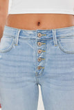 KanCan High Rise Light Wash Capri Denim - KC2559L