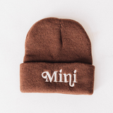Matching Knit Hats- Mini- Dark Brown: Toddler Size