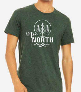 Up North Graphic Tee - Heather Green