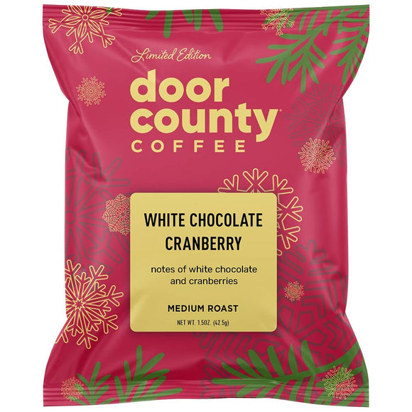 White Chocolate Cranberry Holiday Coffee, 1.5oz