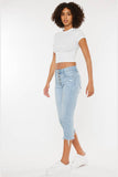 KanCan High Rise Light Wash Capri Denim - KC2559L