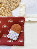Itzy Mitt™ Silicone Teething Mitts: Highland Cow