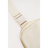 Solid Color Crossbody Fanny Pack Belt Bag: BEIGE