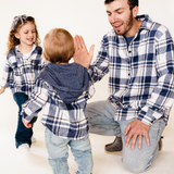 BABY Navy Plaid Flannel