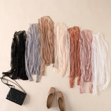 Long Sleeve Lace Blouse: White