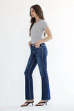Mica Denim Mid Rise Bootcut Jeans Dark Indigo Wash