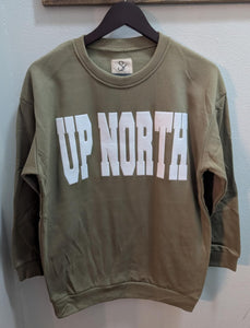 "Up North" Crewneck - Olive