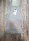 Casual Round Neck Tank - Gray