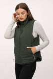 Women's Recycle Below Zero Puffer Vest - Dark Forest