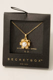 Secret Box Gold Dipped Cz Cluster Flower Pendant Necklace: GD
