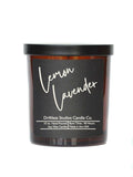 Lemon Lavender Soy Candles - 10 oz. Jar With Lid Black Label