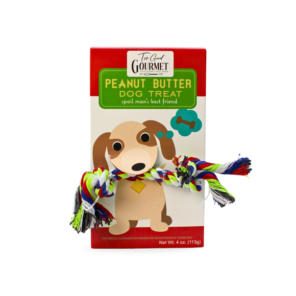 Dog Gift Set – Treats with Rope Toy