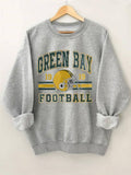 Green Bay Football Crewneck Sweatshirt - Gray