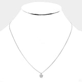 Secret Box Sterling Silver Dipped Tree of Life Heart Necklace