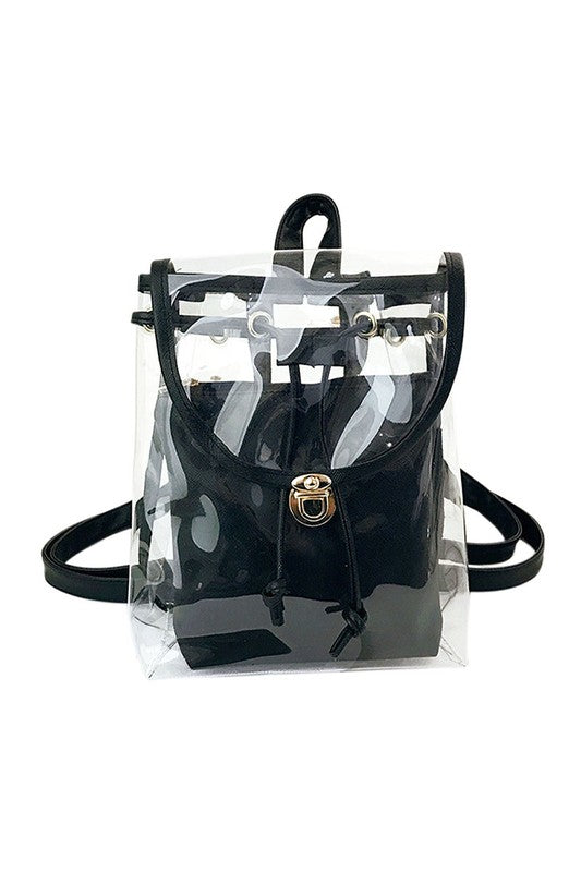 black clear mini backpack Mini Clear Backpack