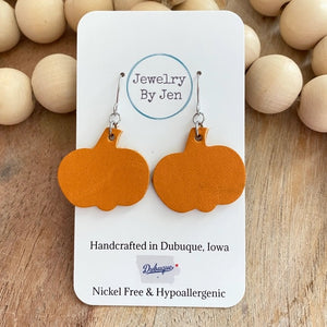 Orange Pumpkin Earrings