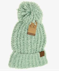 CC Chenille Chunky Pom - Mint