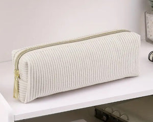 Corduroy Pencil Case - Tan