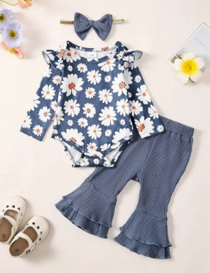 Baby Girl 3 PC Daisy Set