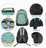 Emoji Pattern Backpack & Lunchbag Set