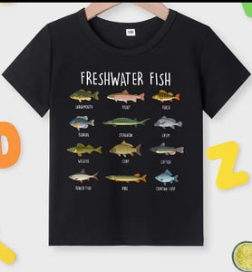 Boy's "Freshwater Fish" Graphic Tee