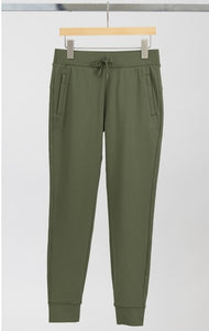 Girls Lux Pocket Jogger with Drawstring - Mulled Basil