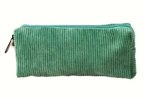 Corduroy Pencil Case - Green