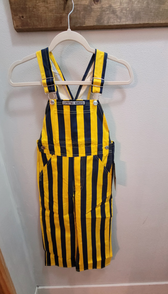 Youth Game Bibs - Navy/Maize