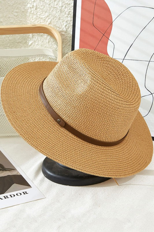 Fedora w/ Band - Khaki