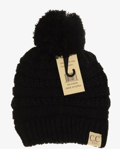 CC Kid's Solid Pom - Black