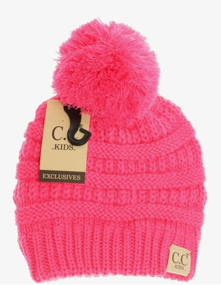 CC Kid's Solid Pom - Candy Pink