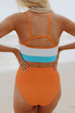 Bikini Set - Orange Colorblock