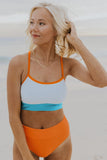 Bikini Set - Orange Colorblock
