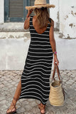 Black Stripe Maxi Dress