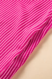 Pink Textured Ruffled Flutter Sleeve Mini Dress