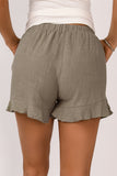 High Waist Pocket Shorts - Khaki