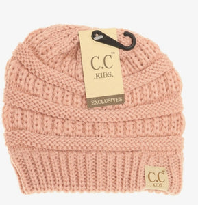 CC Kid's Solid Beanie - Light Pink