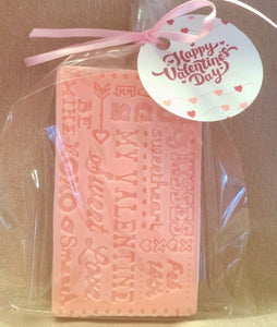 Valentine's Bar Soap - Cotton Candy