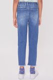 Girl's High Rise Relaxed Jeans - Distressed