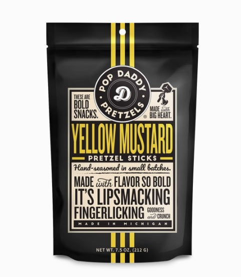 Pop Daddy Pretzels - Yellow Mustard