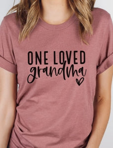 "One Loved Grandma" Graphic Tee