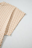 Curvy Retro Checkerboard Top