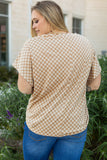 Curvy Retro Checkerboard Top