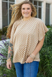Curvy Retro Checkerboard Top